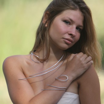 Space Necklaces and bracelets by Anne Dumont